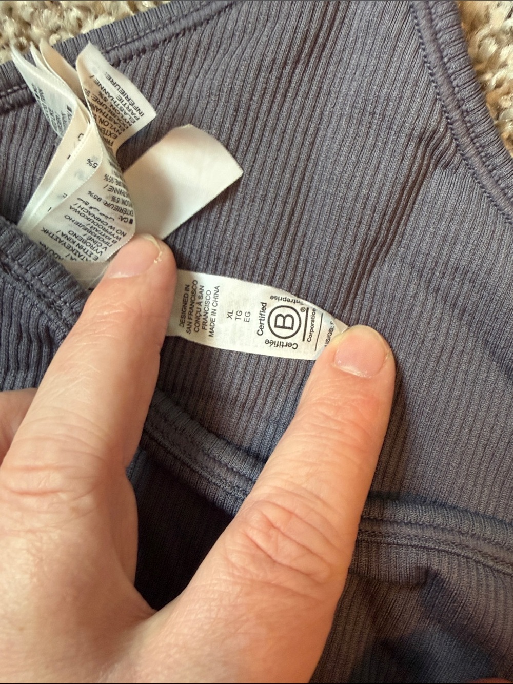 Athleta Ribbed Spaghetti-Strap Crop Tank - Picture 4 of 5